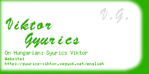viktor gyurics business card